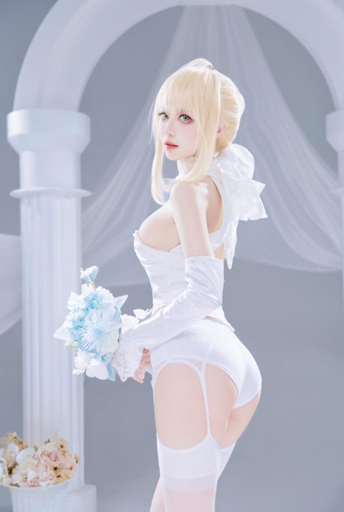 图片[2]-Shika小鹿鹿 NO.135 FGO-Saber花嫁[22P-284MB]-蜜桃啵啵