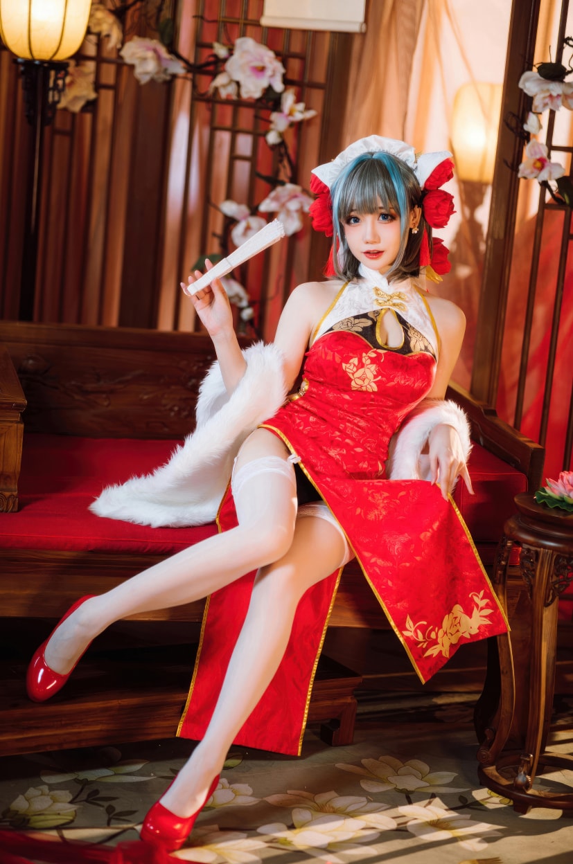 焖焖碳 NO.046 碧蓝航线-柴郡新春旗袍预览图 2 焖焖碳 NO.046 碧蓝航线-柴郡新春旗袍预览图 2