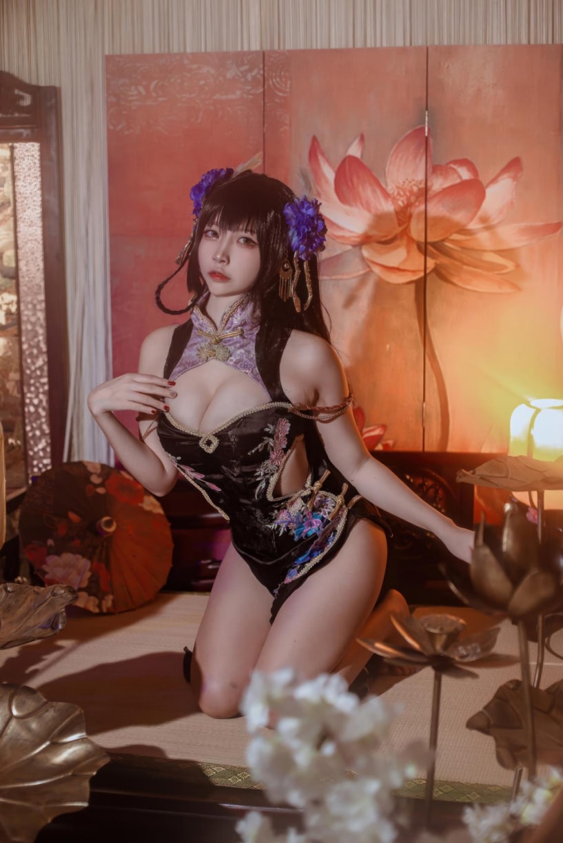 二佐Nisa – NO.203 碧蓝航线-比叡鲟旗袍预览图 2 二佐Nisa – NO.203 碧蓝航线-比叡鲟旗袍预览图 2