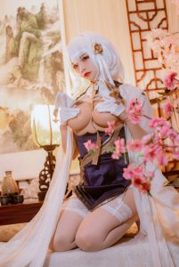 二佐Nisa – NO.208 碧蓝航线-天狼星旗袍[25P-211MB]-蜜桃啵啵