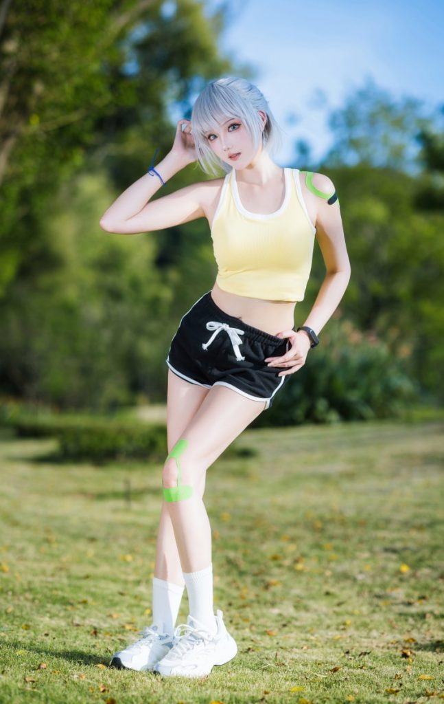 图片[2]-瓜希酱 NO.101 灵笼-白月魁运动服[15P-49MB]-蜜桃啵啵